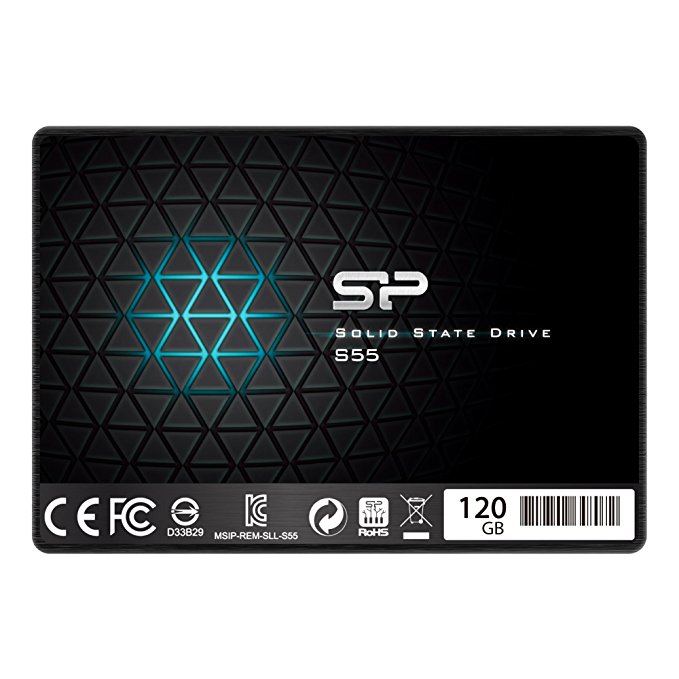 Silicon Power S55 120GB 2.5" 7mm SATA III Internal Solid State Drive SP120GBSS3S55S25