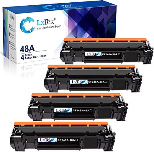 LxTek Compatible Toner Cartridge Replacement for HP 48A CF248A to use with Laserjet Pro M15w M29w M16w M28w M15a M29a M16a M28a Printer, 4 Black, High Yield(with Chip)