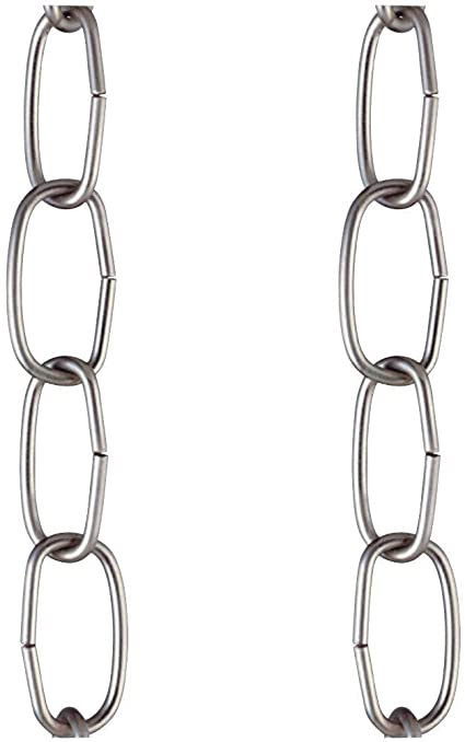 Westinghouse 7007500 Pack of 2 Fixture Chains - Brushed Nickel - 3'