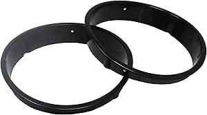 JSP Manufacturing Pair Headlight Bezel Cover for Jeep Wrangler TJ 1997-2006 Headlamp Trim Inserts