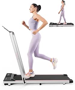 3 in 1 Walking Pad Treadmill- 3.0HP Folding Treadmills for Home Easy to Store, 300LBs Capacity Under Desk Treadmill Free Installation and Low Noise for Office Work