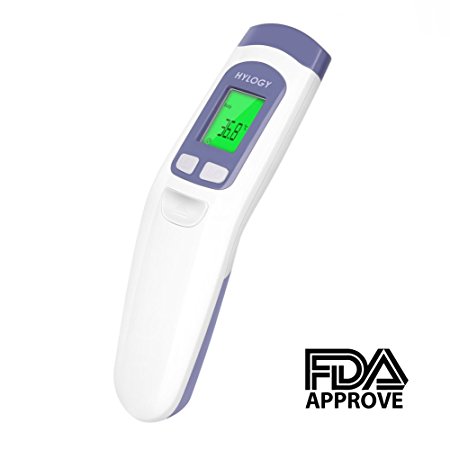 Digital Forehead Thermometer, Hylogy Childcare Supplies Thermometer with Dual Mode Contactless Fever Alarm Function for Baby, Nurses Equipment Forehead Temp Gun