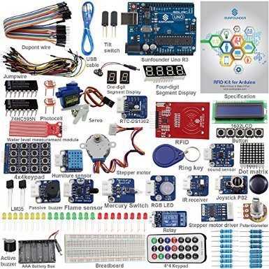 SunFounder Starter RFID Learning Kit V2.0 for Arduino Beginner, from Knowing to Utilizing- Including 103 Page Instructions Book