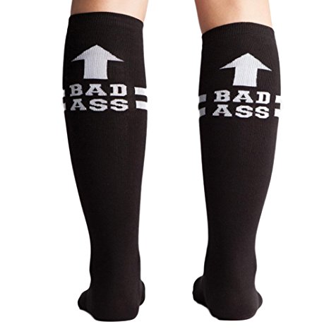 Bad Ass Socks,BLACK/WHITE