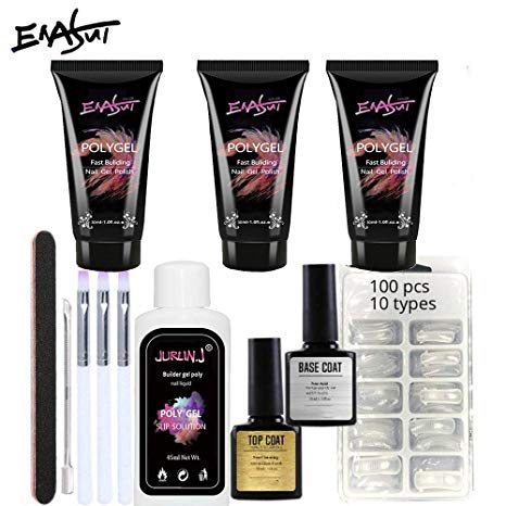 ENASUI Poly Gel Kit - Builder Gel for Quick Nail Extension Starter Kit and Professional Nail Technician (Starter Kit 2)