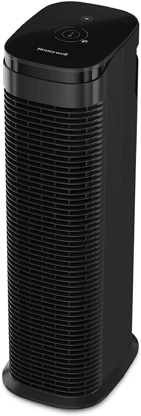 Honeywell HPA175B Allergen Plus Series Compact HEPA Air Purifier Tower, Large Room (200 sq ft), Black