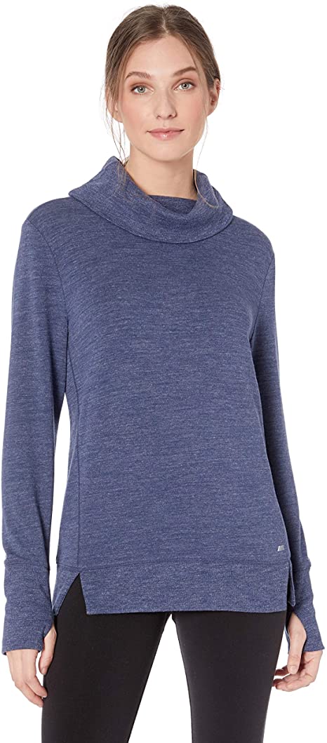 Amazon Essentials Women's Studio Terry Long-Sleeve Funnel-Neck Sweatshirt