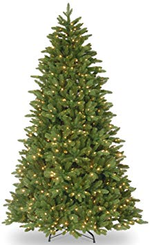 National Tree 7.5 Foot "Feel Real" Ridgewood Spruce Tree with 750 Clear Lights, Hinged (PERG4-300-75)