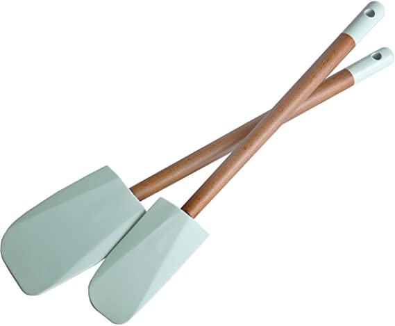 Jamie Oliver Non-Stick Silicone Spatula Set of 2 - Kitchen Utensils for Baking and Cooking - Heat Resistant