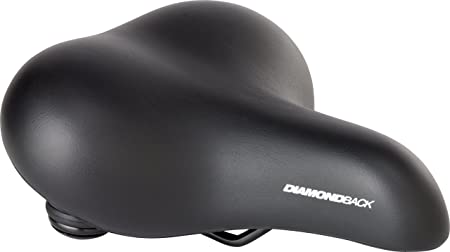 Diamondback Plush Plus Bicycle Saddle, Black