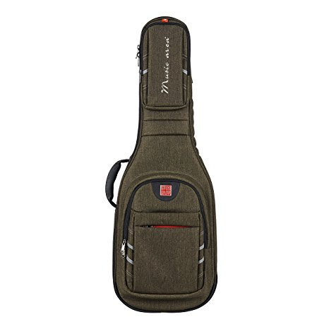 Music Area WIND30 Electric Guitar Gig Bag Waterproof with 30mm cushion protection - Green