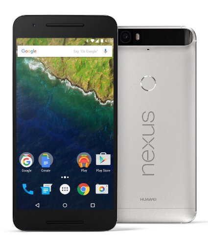 HUAWEI Nexus 6P 64GB Unlocked GSM 4G LTE Octa-Core Android (Marshmallow) Smartphone w/ 12.3MP Camera - Aluminum Silver no warranty