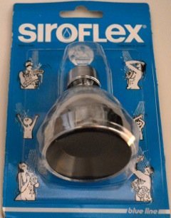 Siroflex Chromed Black Shower Head (New Siroflex Product)