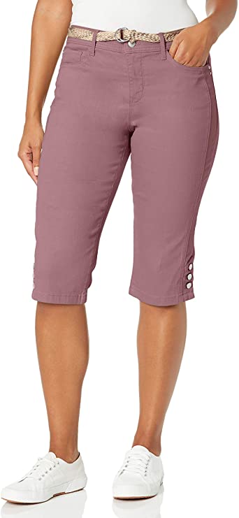 Gloria Vanderbilt Women's Petite Mila Belted Skimmer Short