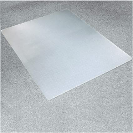 Marvelux Polypropylene Chair Mat for Low Pile Carpets and Carpet Tiles (up to 1/4" Thick), 29” x 46” White Office Carpet Protector, Rectangular, Eco-Friendly, Shipped Flat