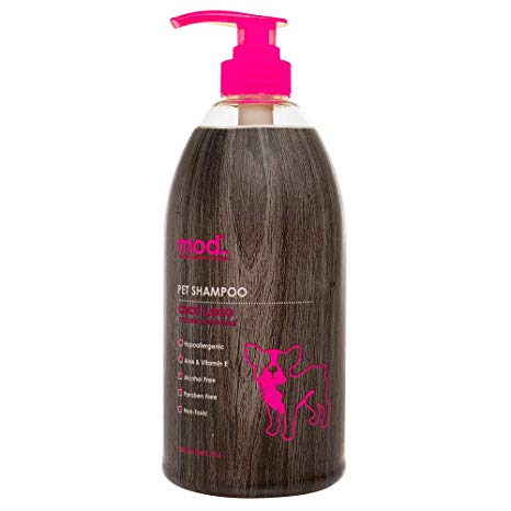 MOD Pet Shampoo - for Dogs & Cats - Hypoallergenic w/Aloe & Vitamin E - Conditions & Deodorizes - Provides Relief from Itchy Dry Skin & Nourishes Coat