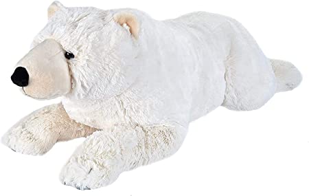 Wild Republic Jumbo Polar Bear Plush, Giant Stuffed Animal, Plush Toy, Gifts for Kids, 30 Inches