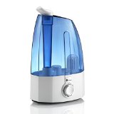 TaoTronics Ultrasonic Cool Mist Humidifier Classic Dial Knob Control 30W Large 35L Capacity Extra Fine Ceramic Filter Two 360 Rotatable Mist Outlets