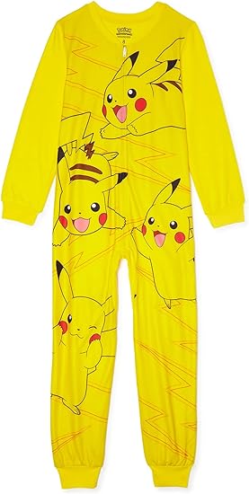 Pokemon Pikachu Boys Union Suit Pajamas 4-16