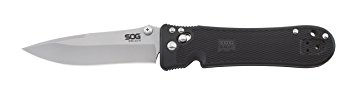 SOG Spec Elite I Folding Knife SE14-CP - Bead Blasted 4" VG-10 Blade, GRN Handle, Stainless Steel Liners, Arc-Lock
