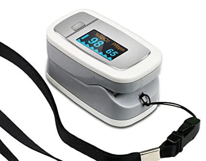 Easy Home Deluxe Fingertip Pulse Oximeter with OLED Display in 4 Directions and 6 Modes EHP50D1