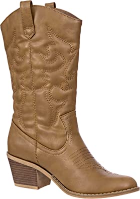 Charles Albert Women's Embroidered Modern Western Cowboy Boot