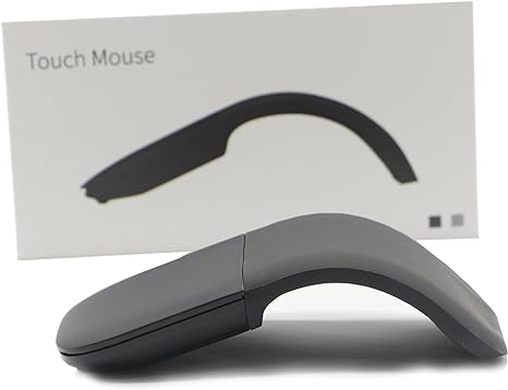 Arc Mouse for Microsoft Surface Arc Mouse FHD-00001 Portable Foldable Mouse Bluetooth Arc Mouse with Windows/Mac Computers(Black)