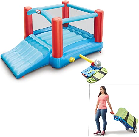 Little Tikes Pack 'N Roll Inflatable Bounce House w/Wheeled Carry case