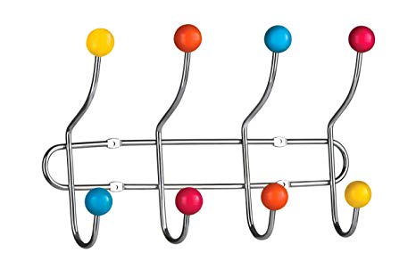Premier Housewares 8 Hook Wall Hanger - Multi-Coloured