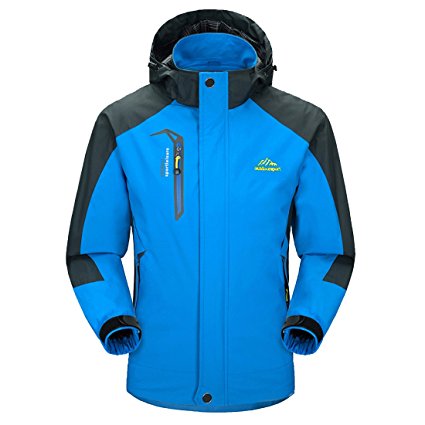 Waterproof Jacket Mens raincoats-GIVBRO 2017 New Design Outdoor Hooded Lightweight Softshell Hiking Jackets