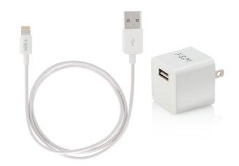 iPhone Charger Apple MFI Certified Lightning 24A 12W Cube Wall Charger  2ft Long Lightning USB Cable for iPhone 5 5s 6s 6s Plus
