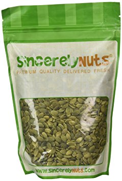 Sincerely Nuts Pumpkin Seeds- Pepitas (Raw) (No Shell) 1LB Bag