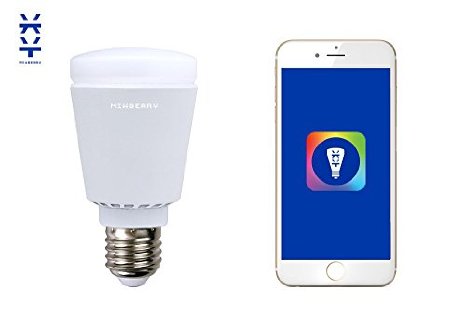 LED Lights - Bluetooth Enabled - App Controlled Color Changing Light Bulb - SleepWake Modes - Party Mode - 16 Million Dimmable Colors - Controlled by Apple iPhone iPad - Android Smartphone or Tablet