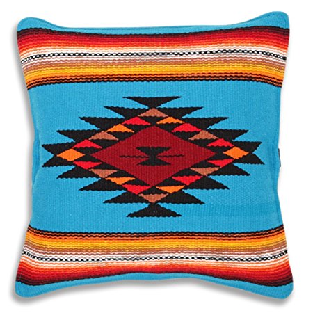 Serape Throw Pillow Covers, 18 X 18, Hand Woven in Southwest and Native American Styles. 18