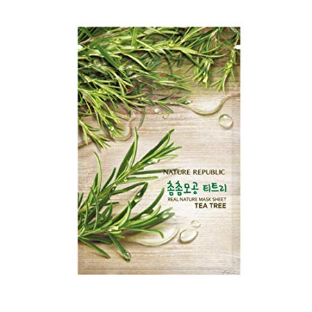 [Nature Republic] Real Nature Mask Sheet 10 PCS Korean Cosmetics (Tea Tree)