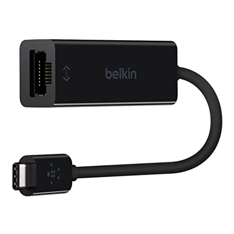 Belkin USB-IF Certified USB Type-C to Gigabit Ethernet Adapter (Black)