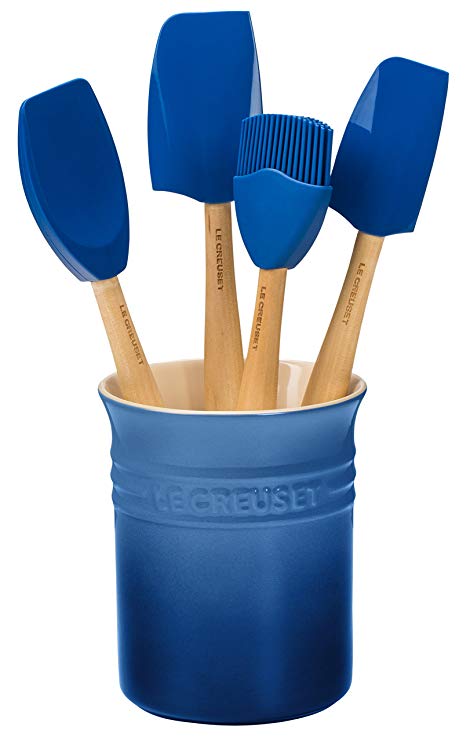 Le Creuset of America Craft Series 5Piece Utensil Set with Crock - Marseille