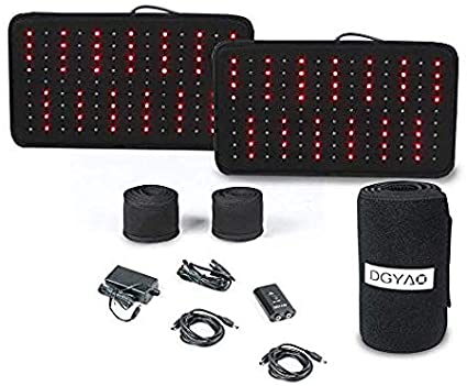 Red Light Near Infrared Therapy Led Benefits Back Pain Reliever Home Use Wearable Wrap Deep Penetrating Heals Lighting Pad Relief for Arthritis Feet Joints Muscle Knee Elbow Inflammation Nerve Damage