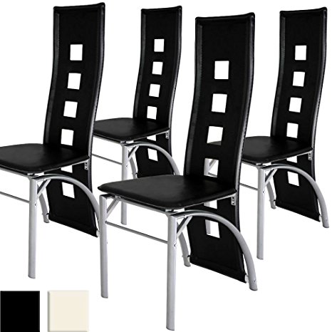 Miadomodo® EZSTL05-2 Dining Chair 4-pc Set (black)