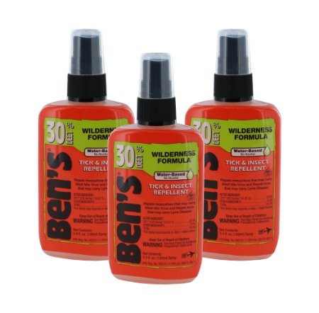 Ben's 30% Deet Tick & Insect Repellent 3.4oz Pump (3 Pack)