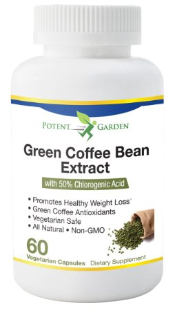 Green Coffee Bean Extract | 50% Chlorogenic Acid | Pure Green Coffee Extract in 60 Capsules | Green Coffee Bean Extract 800 With GCA | Helps Lose Weight & Burn Fat | 100% Money Back Guarantee