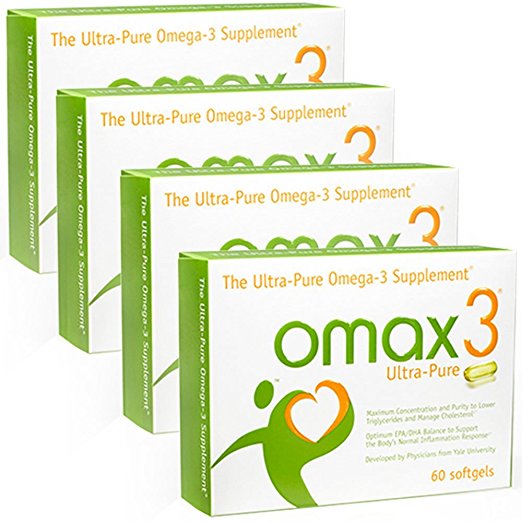 omax3® Ultra-Pure -60 softgels (Pack of 4)