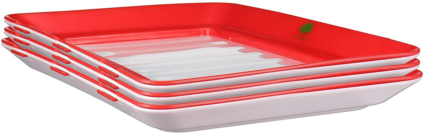 Food Plastic Preservation Tray, Healthy Creative Tray Kitchen Tools, New Healthy Seal Storage Container for Keep Food Fresh