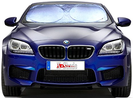 X-Shade Jumbo Sun Shade for Car windshield Comes with Cool Non-slip Pad 59 x 31.5 Inches