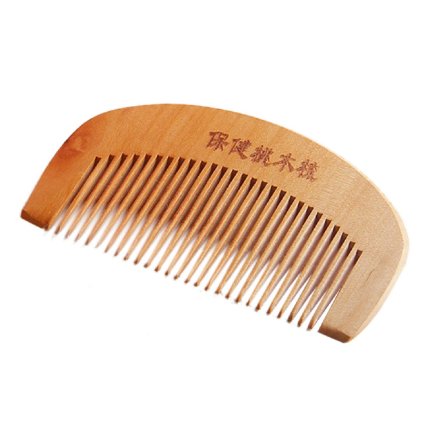 Ularmo Natural Wide Tooth Peach Wood No-static Massage Hair Mahogany Comb