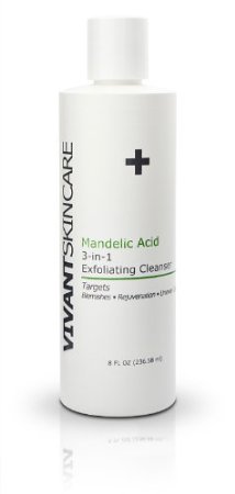 Vivant Skin Care Mandelic Acid 3-in-1 Exfoliating Cleanser 8 Ounce