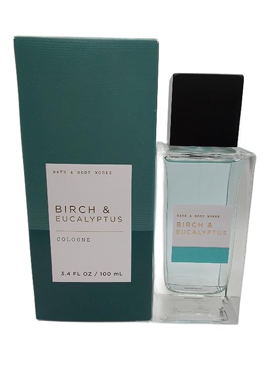 Bath & Body Works Birch & Eucalyptus Cologne Men's Collection 3.4 Ounce (Birch & Eucalyptus), blue, 3.40 Fl Oz (Pack of 1), 0.25 kilograms