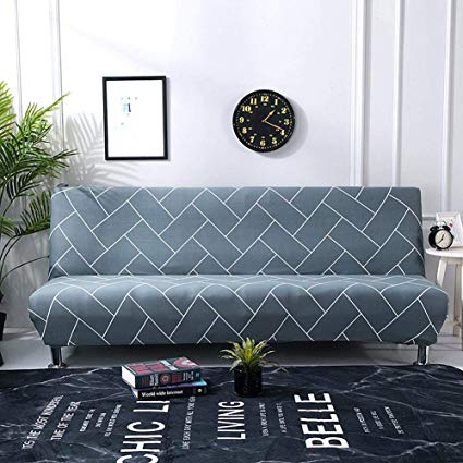 SHZONS Sofa Cover, Elastic Thicker Folding Anti-Slip Sofa Futon Cover for Patio Couch Bench