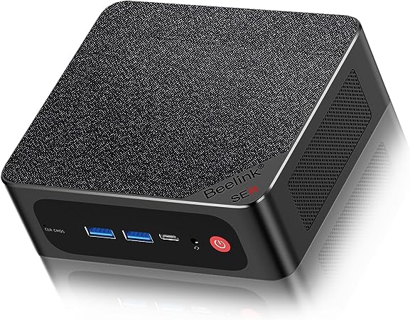 Beelink SER5 Max Mini-PC, AMD Ryzen 7 5800H(8C/16T, up to 4.4GHz), Mini Desktop Computer 16GB DDR4 500GB NVME SSD, Micro PC 4K@60Hz Triple Display/WiFi6 BT5.2/54W TDP/USB3.2/1000M LAN/WOL