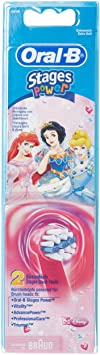 Braun Oral-B Stages Power Kids Replacement Brush Heads Disney Princess 2 Pack